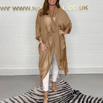 Silky Loose V-neck Top