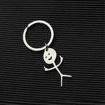 Nyckelring med rolig doodle
