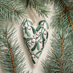 DIY Heart Shaped Hand Embroidered