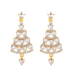 Sparkling Christmas Tree Earrings
