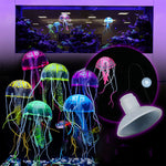 Fish Tank Landscaping Simulation Transparent Fluorescent Jellyfish