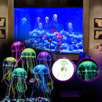 Fish Tank Landscaping Simulation Transparent Fluorescent Jellyfish