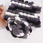 Winter DIY Braided Pearl Coarse Wool