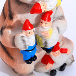 Cat Eating Gnomes Statue