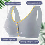Contrast Front Button Bra