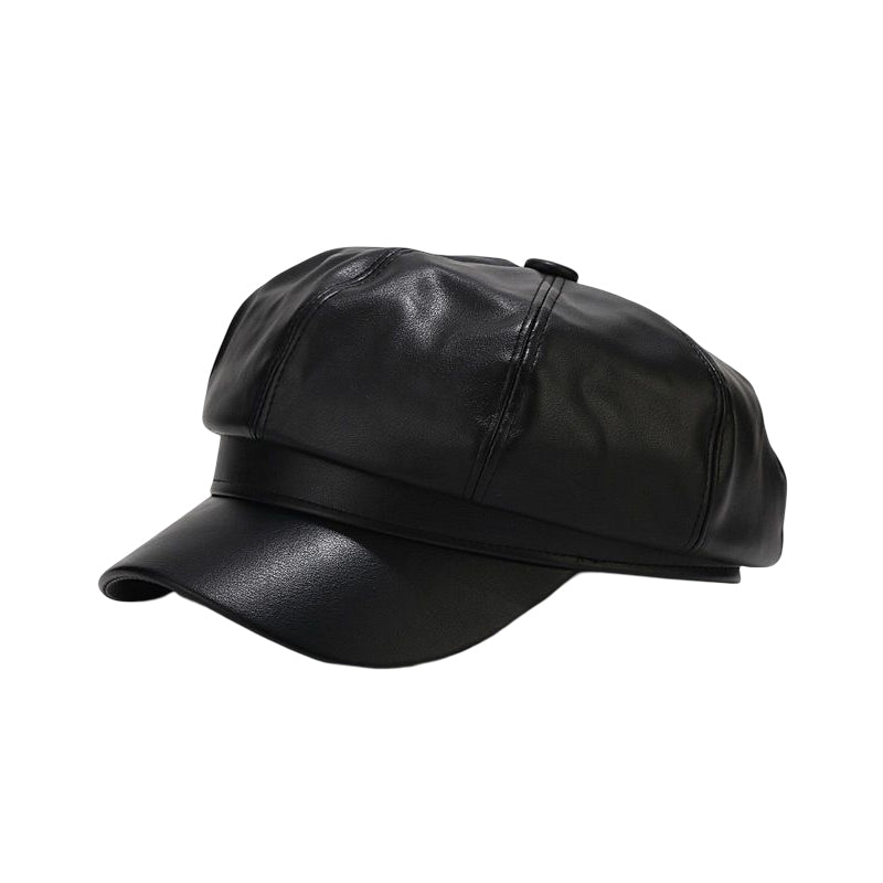 Ladies British Style Retro Casual Solid Color Hat