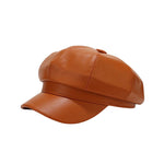 Ladies British Style Retro Casual Solid Color Hat