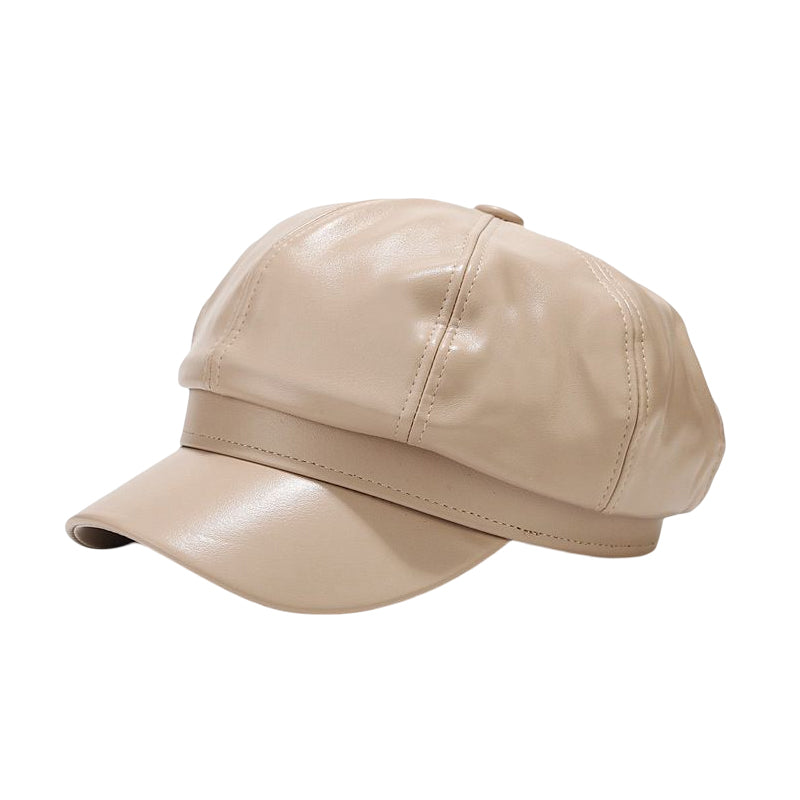 Ladies British Style Retro Casual Solid Color Hat