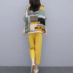 Women Printed Cotton Linen Two-piece Set