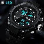 New Dual-Display Waterproof Electronic Watch