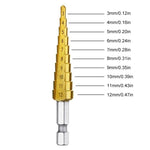6-Piece Set Of high-Speed Titanium Steel Drill Bits