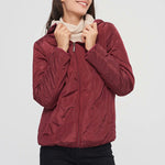 Lightweight Lamb Fleece Wavy Pattern Thermal Padded Coat(FREE SHIPPING)