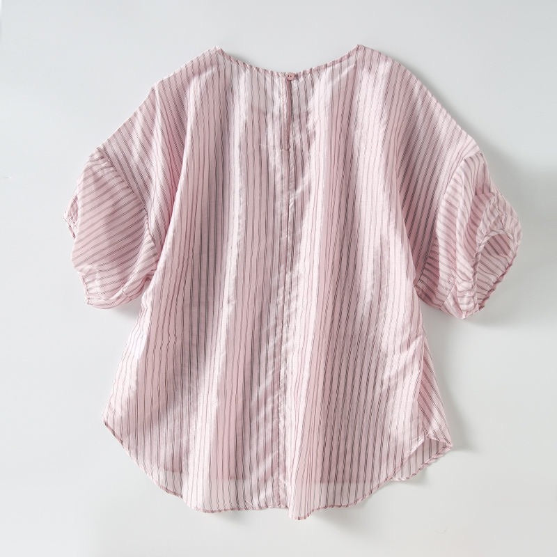 Striped Crew Neck Short Sleeve T-Shirt