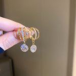 Fashion Diamond Crown Earrings