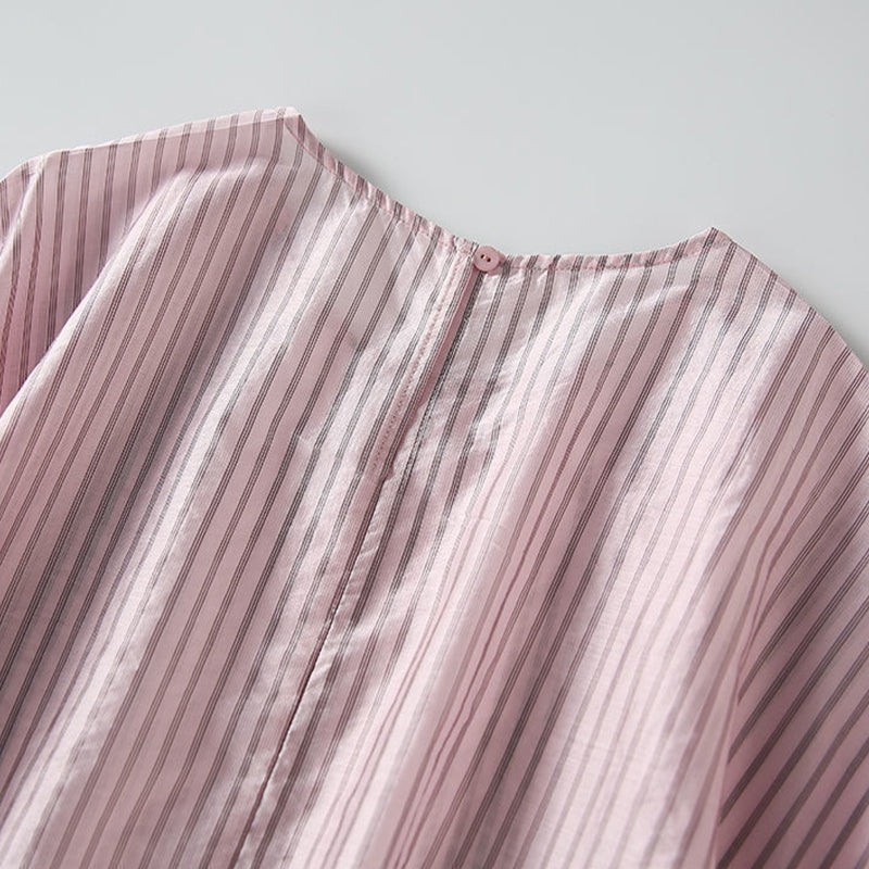 Striped Crew Neck Short Sleeve T-Shirt