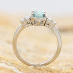 Natural Turquoise Diamond Ring