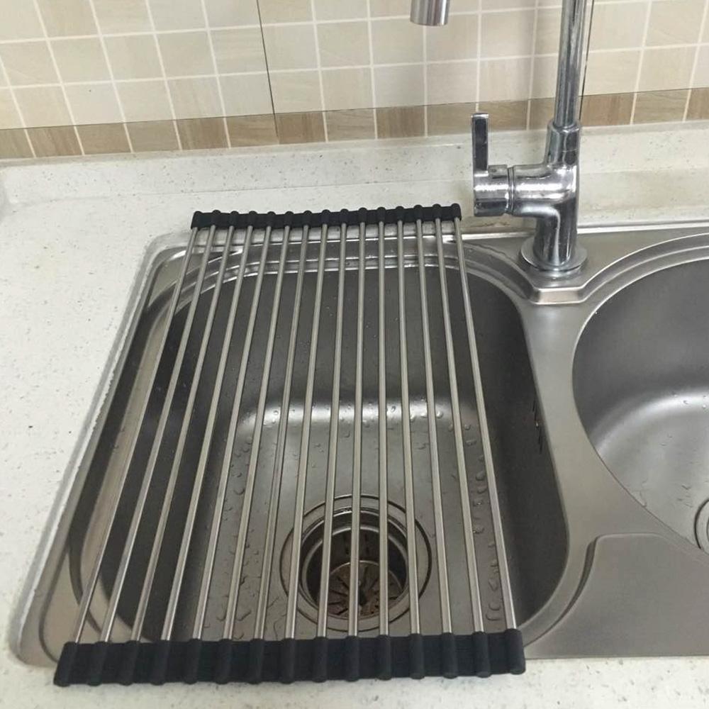 Foldable Stainless Steel Sink Rack