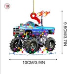 Car-Boat-Christmas iron Ornament