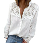 Women's Lace Stitching Shirt
