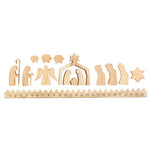 Wooden Christmas Day Calendar Jesus Ornaments