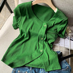 Irregular Slit T-shirt