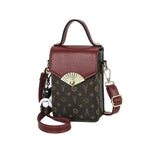 New Retro Fashion Cross Flower Envelope Design Mini Mobile Phone Bag