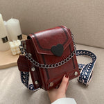Wide Shoulder Strap Crossbody Bag