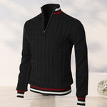 Color Block Turtleneck With Zip Closure