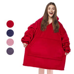 Cozy Hoodie Blanket Oversized Blanket Sweatshirt For Adults & Children