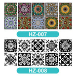3D VISUAL ART GEOMETRIC TILE DECALS