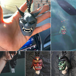 Samurai Assassin Demon Mask Car Pendant