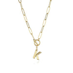Letter Pendant Necklace