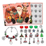 24 Days Countdown Calendar DIY Beaded Blind Box Christmas Bracelet Gift