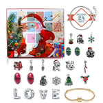 24 Days Countdown Calendar DIY Beaded Blind Box Christmas Bracelet Gift