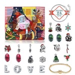 24 Days Countdown Calendar DIY Beaded Blind Box Christmas Bracelet Gift