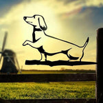 Metal Dog Silhouette Puppy