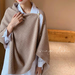 6 IN 1 Ladies Knitted Bib Shawl Scarf Clothes