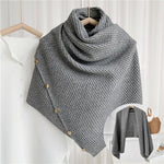 6 IN 1 Ladies Knitted Bib Shawl Scarf Clothes