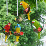 Iron Ring Parrot Pendant Garden Decoration