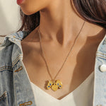 Butterfly Heart Necklace