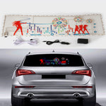 Sound activated LED lights for car rear window