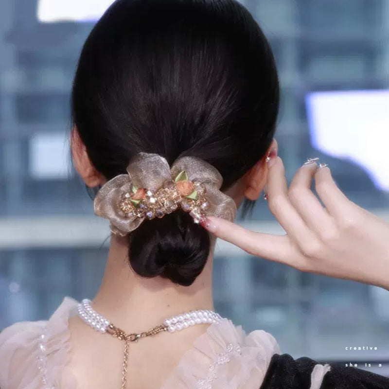 Crystal Large Intestine Hair Ties