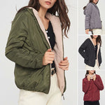 Lightweight Lamb Fleece Wavy Pattern Thermal Padded Coat(FREE SHIPPING)