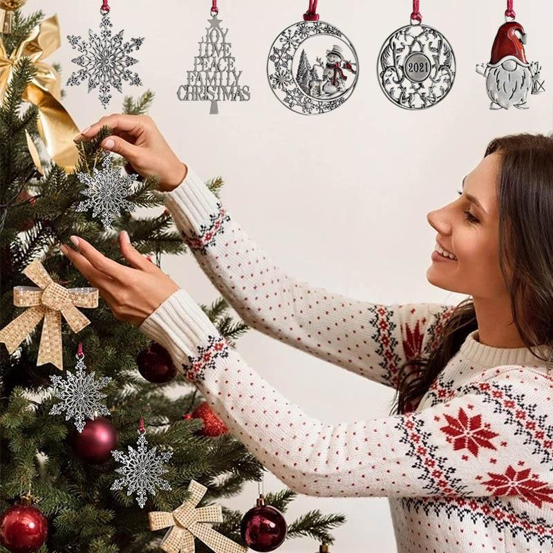 Solid Pewter Christmas Tree Ornament