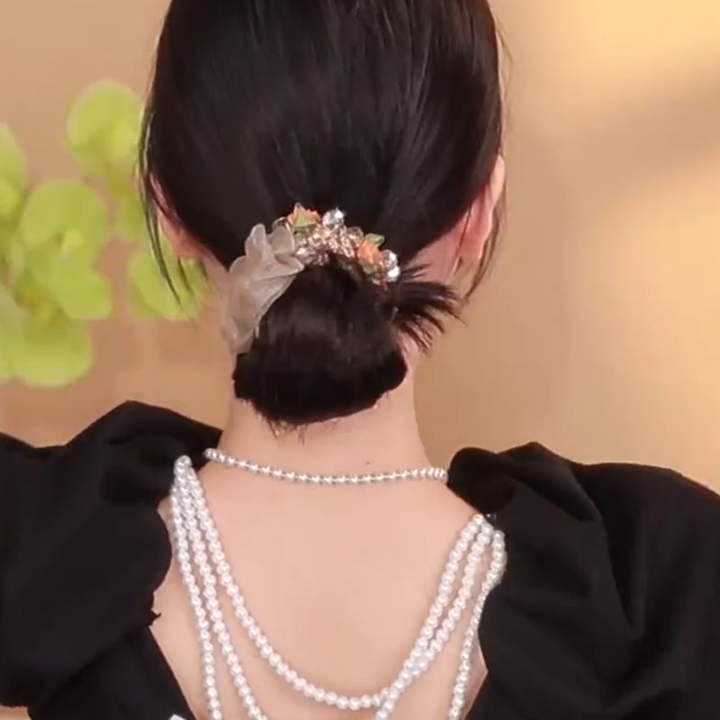 Crystal Large Intestine Hair Ties