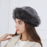 Faux Fur Suede Winter Cap