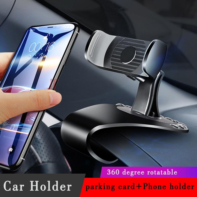 Car Dashboard Phone Holder with Parking Number