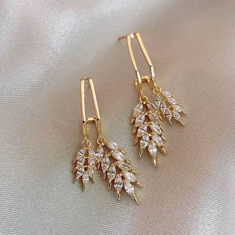 Shiny Leaf Earrings