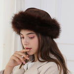 Faux Fur Suede Winter Cap