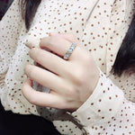 Cross Full Moissanite Diamond Ring